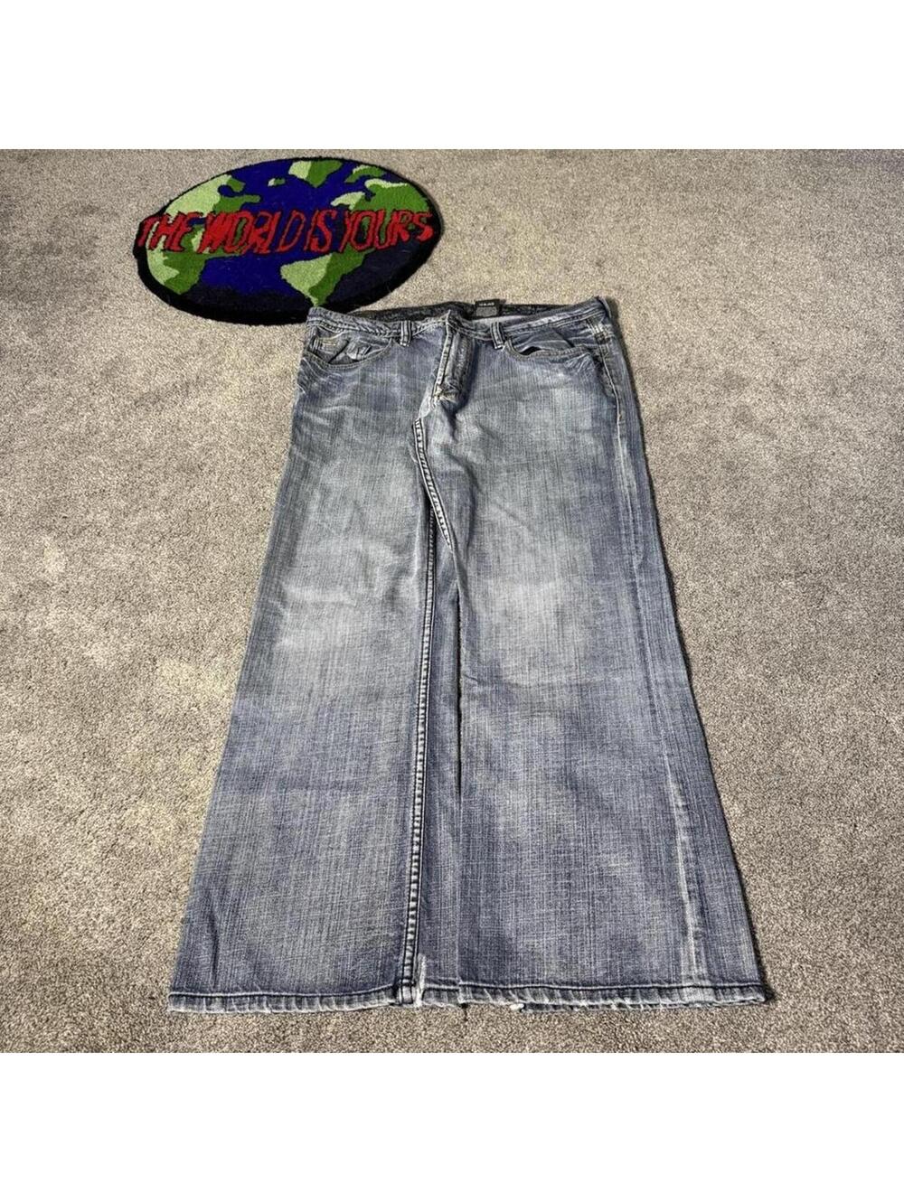 y2k vintage 2000’s baggy david buffalo denim jeans